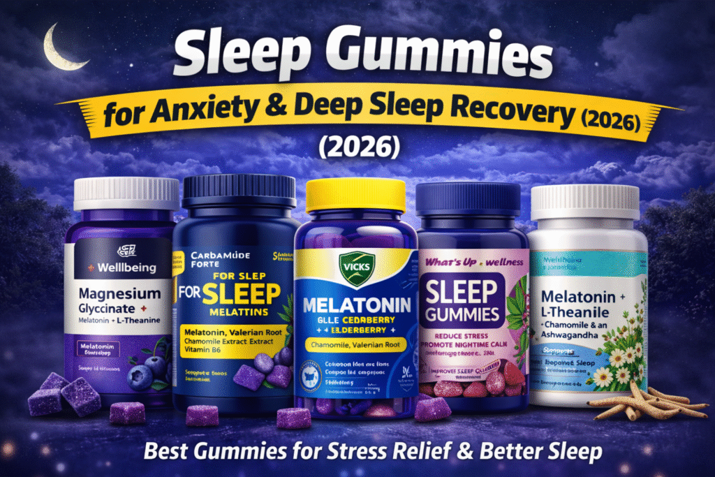 Sleep Gummies for Anxiety & Deep Sleep Recovery (2026)