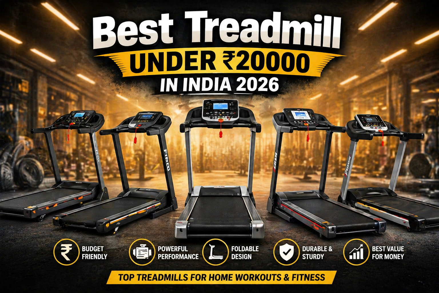 Best Treadmill Under ₹20000 in India (2026)